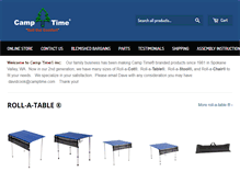 Tablet Screenshot of camptime.com